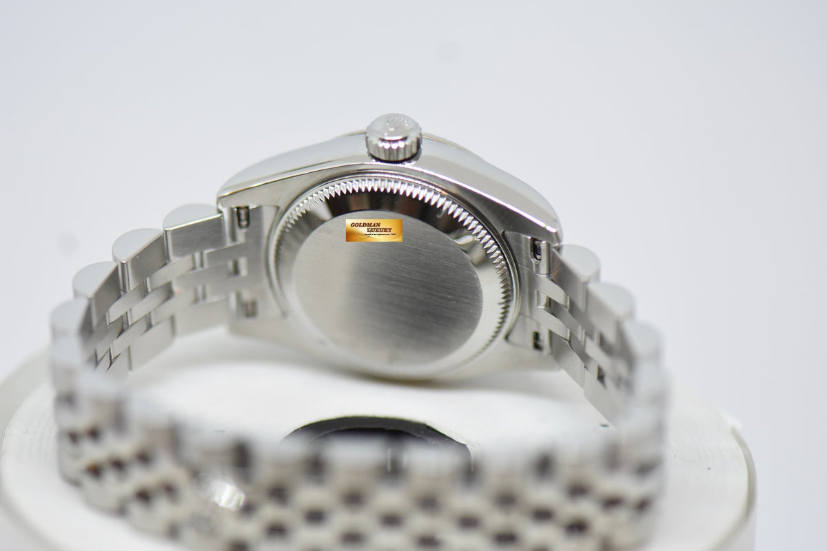 [SOLD] ROLEX OYSTER DATEJUST 26mm STEEL IN JUBILEE BRACELET COMPUTER SILVER DIAMOND DIAL 179174 (MINT)