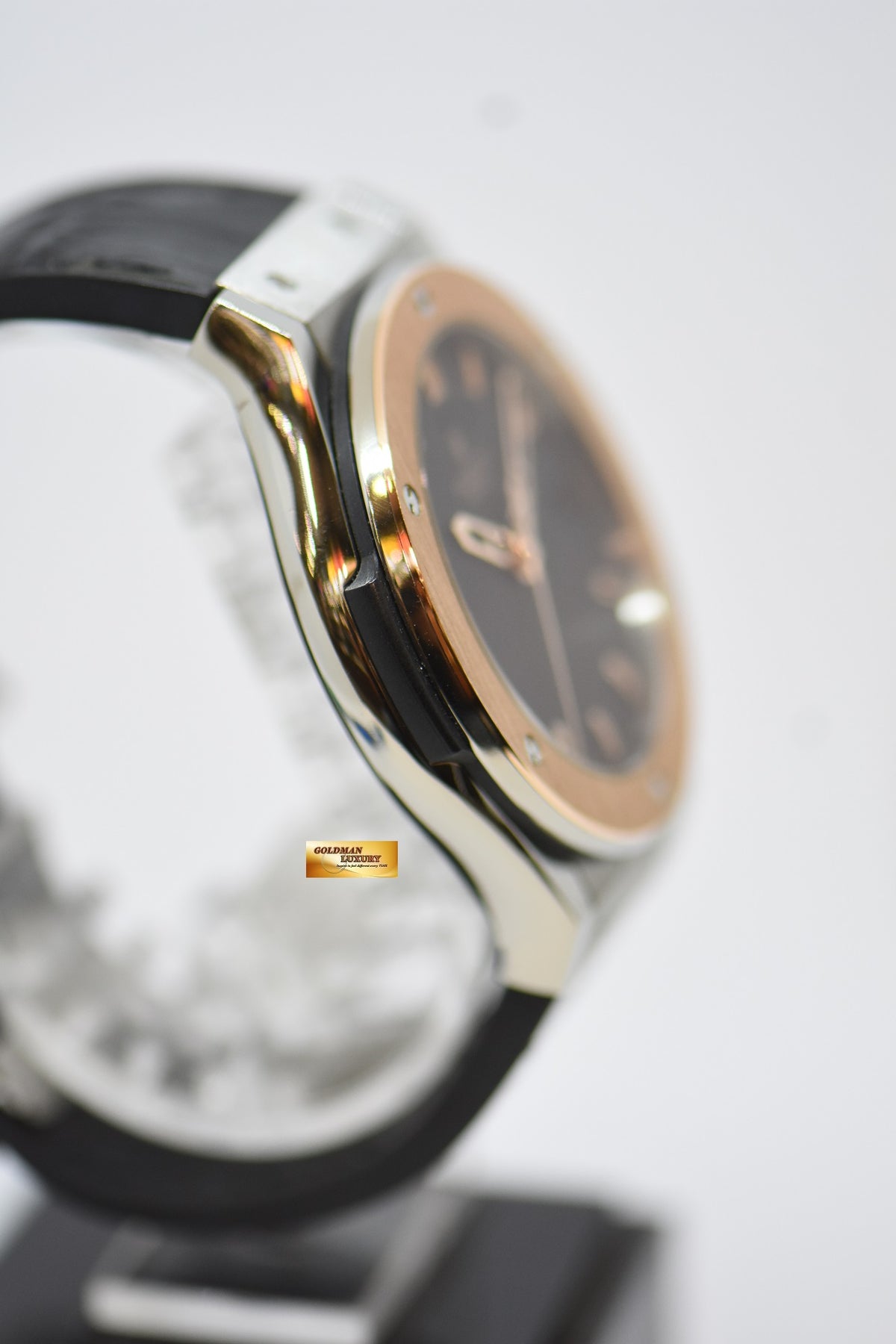 [SOLD] HUBLOT CLASSIC FUSION 45mm STEEL / ROSE GOLD AUTOMATIC IN LEATHER STRAP 511.ZP.1180.RX (MINT)