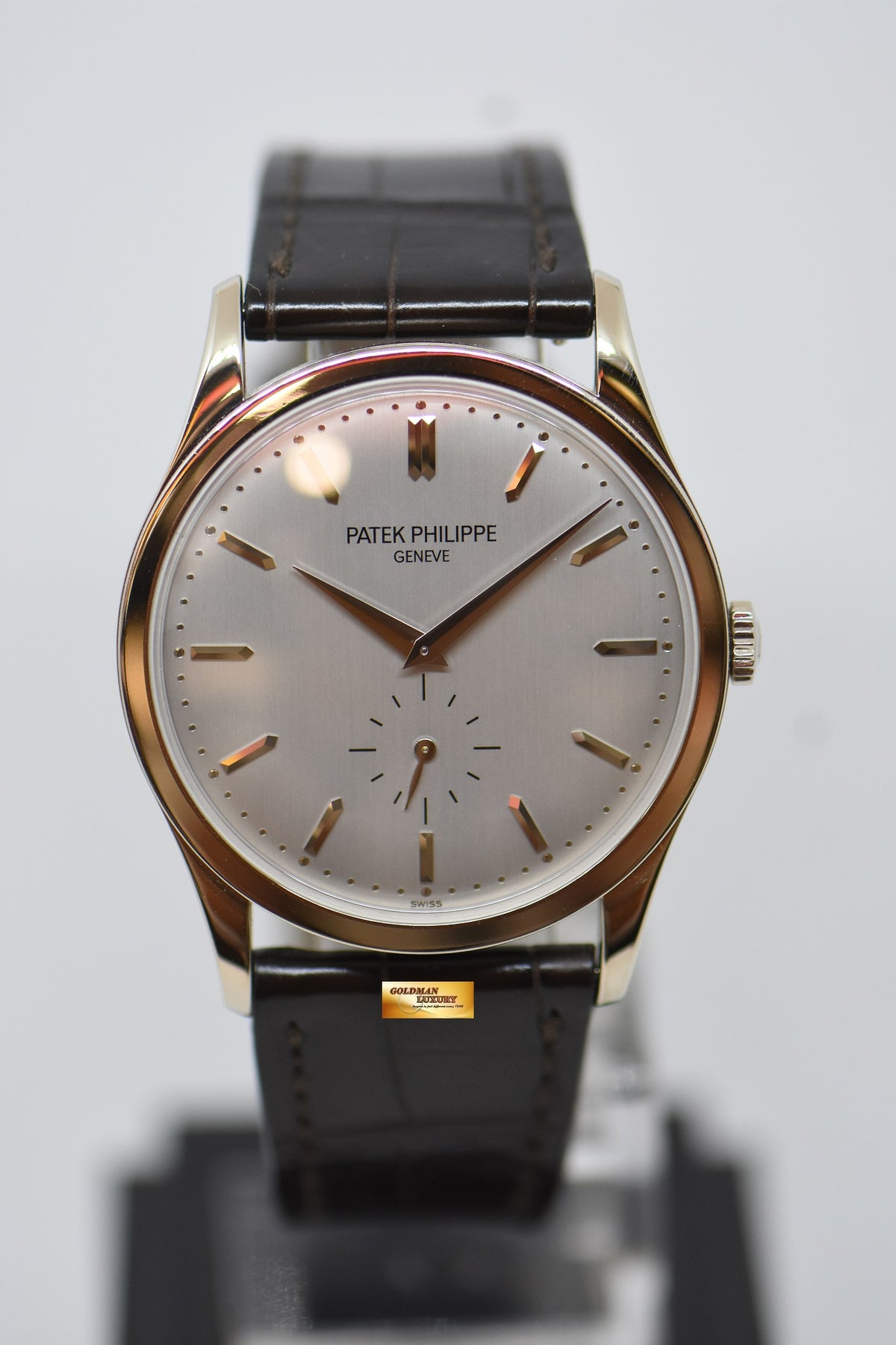 [SOLD] PATEK PHILIPPE CALATRAVA 37mm 18K WHITE GOLD MANUAL WINDING 5196G (MINT)