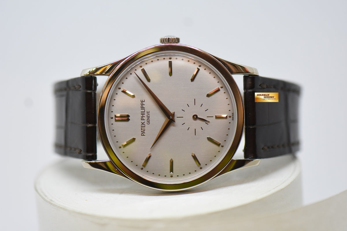 [SOLD] PATEK PHILIPPE CALATRAVA 37mm 18K WHITE GOLD MANUAL WINDING 5196G (MINT)