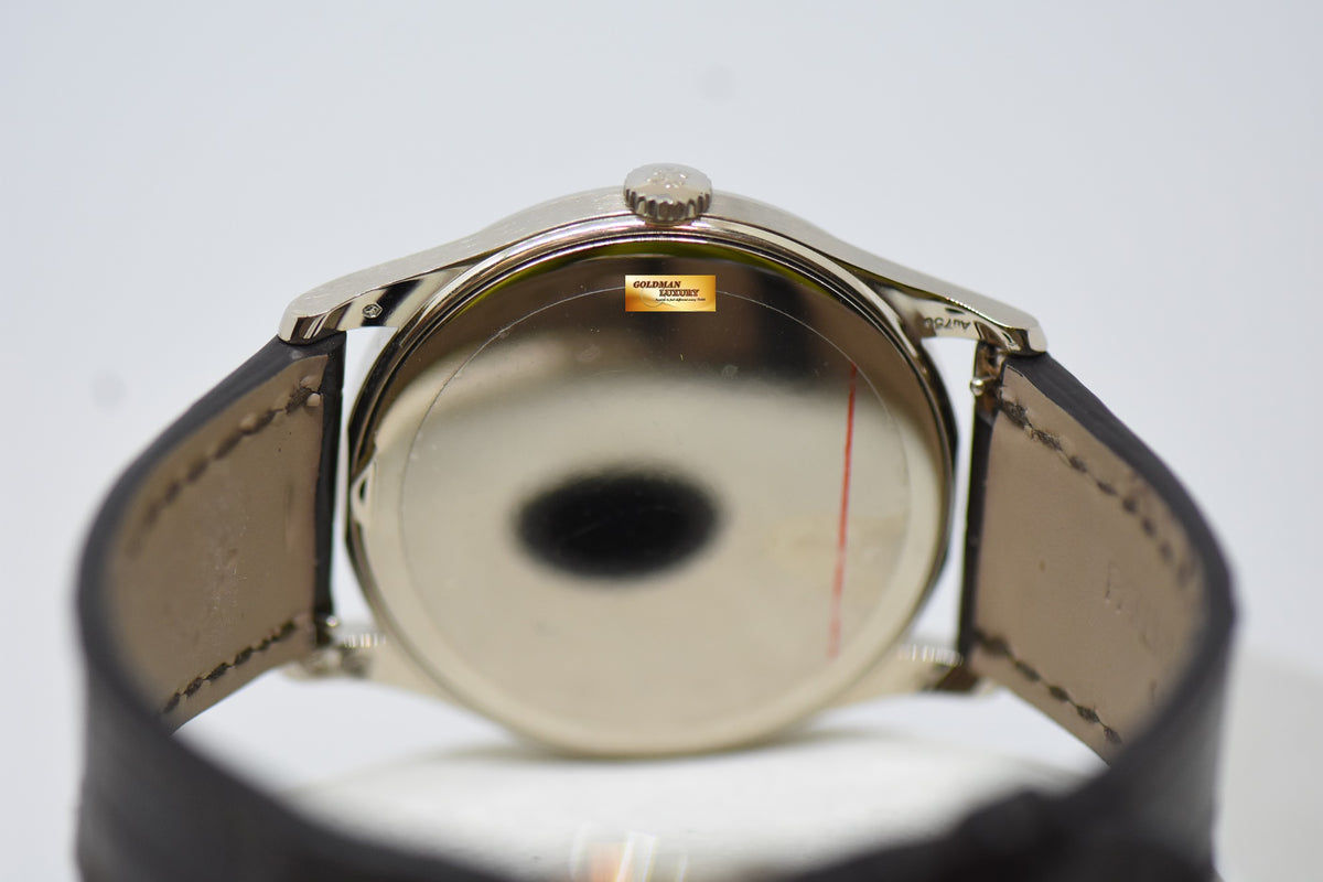 [SOLD] PATEK PHILIPPE CALATRAVA 37mm 18K WHITE GOLD MANUAL WINDING 5196G (MINT)