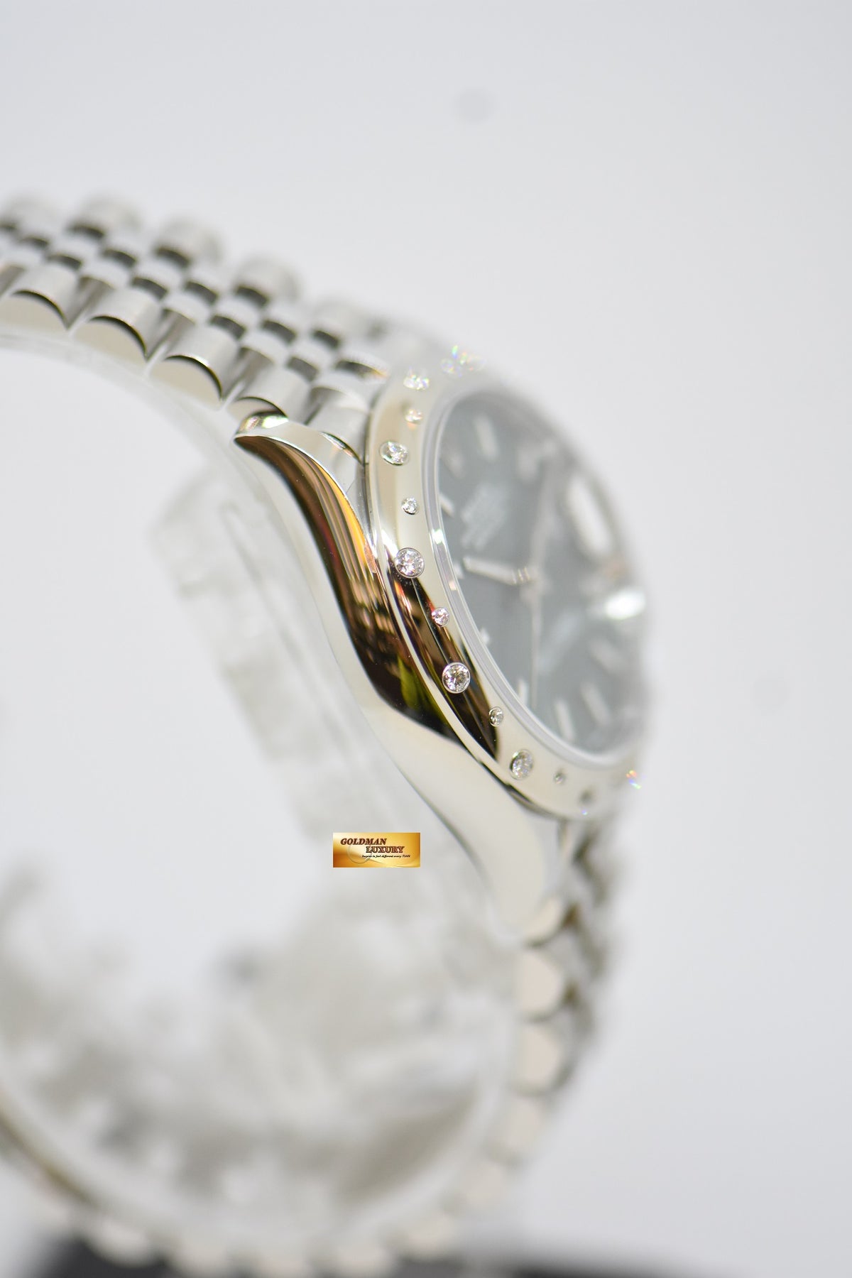 [SOLD] ROLEX OYSTER PERPETUAL DATEJUST 31mm STEEL IN JUBILEE BRACELET MINT GREEN DIAL ORIGINAL DIAMOND BEZEL AUTOMATIC 278344RBR (NEW-UNWORN)