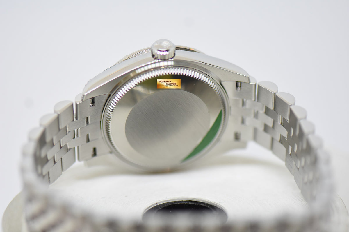 [SOLD] ROLEX OYSTER PERPETUAL DATEJUST 31mm STEEL IN JUBILEE BRACELET MINT GREEN DIAL ORIGINAL DIAMOND BEZEL AUTOMATIC 278344RBR (NEW-UNWORN)