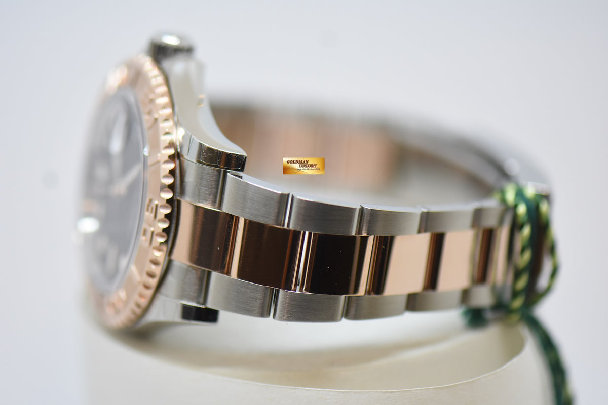 [SOLD] ROLEX OYSTER PERPETUAL YACHTMASTER 40 EVEROSE GOLD / STEEL IN OYSTER BRACELET BLACK DIAL 126621 (NEW-UNWORN)