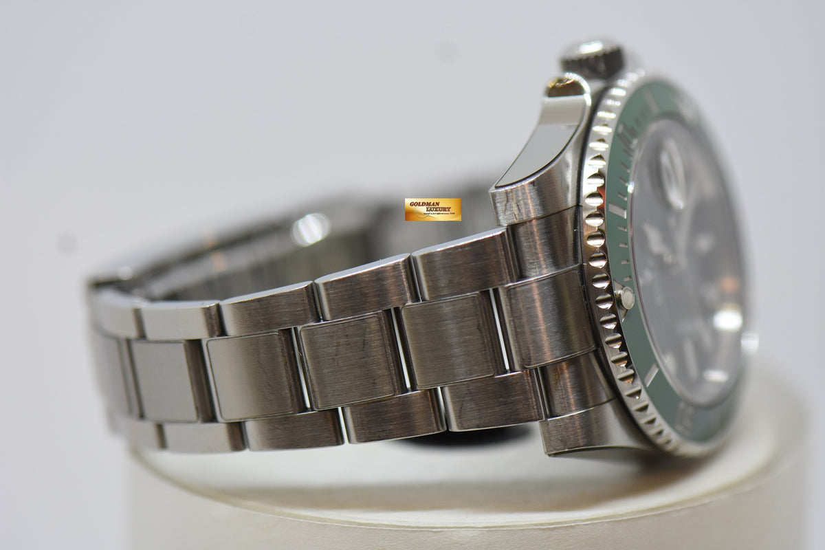 [SOLD] ROLEX OYSTER PERPETUAL SUBMARINER GREEN “HULK” 40mm STEEL IN BRACELET CERAMIC GREEN BEZEL 116610LV (RX-8 Stickers on)