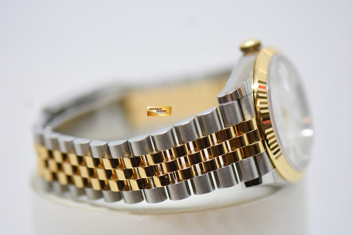 [SOLD] ROLEX OYSTER PERPETUAL DATEJUST 36mm GOLD / STEEL IN JUBILEE BRACELET WHITE DIAL 126233 (NEW-UNWORN)