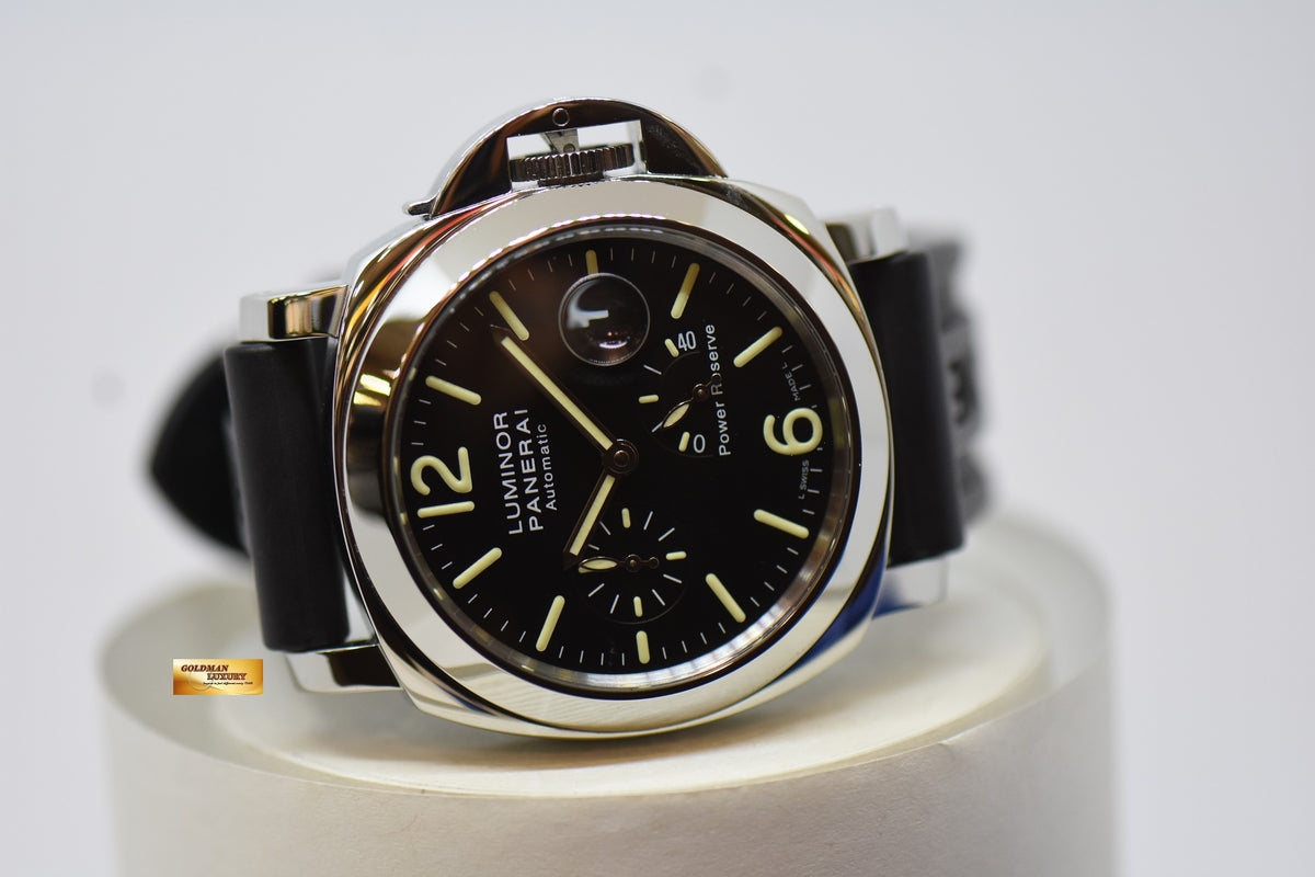 [SOLD] PANERAI LUMINOR MARINA 44mm POWER RESERVE AUTOMATIC BLACK PAM 90 (MINT)