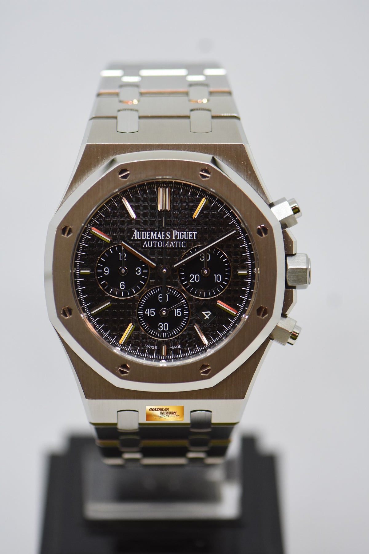 [SOLD] AUDEMARS PIGUET ROYAL OAK 41mm CHRONOGRAPH STEEL BRACELET BLACK DIAL AUTOMATIC 26320ST (MINT)