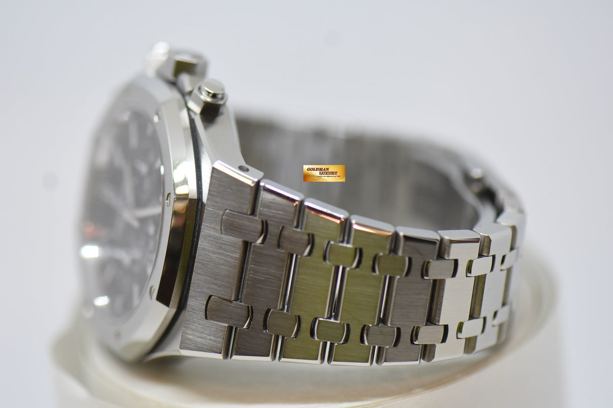 [SOLD] AUDEMARS PIGUET ROYAL OAK 41mm CHRONOGRAPH STEEL BRACELET BLACK DIAL AUTOMATIC 26320ST (MINT)