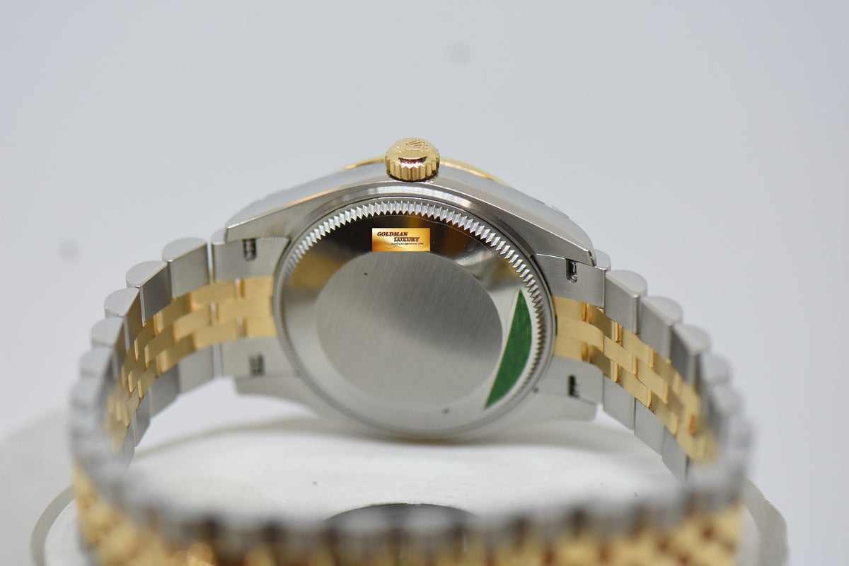 [SOLD] ROLEX OYSTER PERPETUAL DATEJUST 31mm GOLD / STEEL IN JUBILEE BRACELET OLIVE GREEN DIAL DIAMOND @ VI AUTOMATIC 278273 (NEW-UNWORN)
