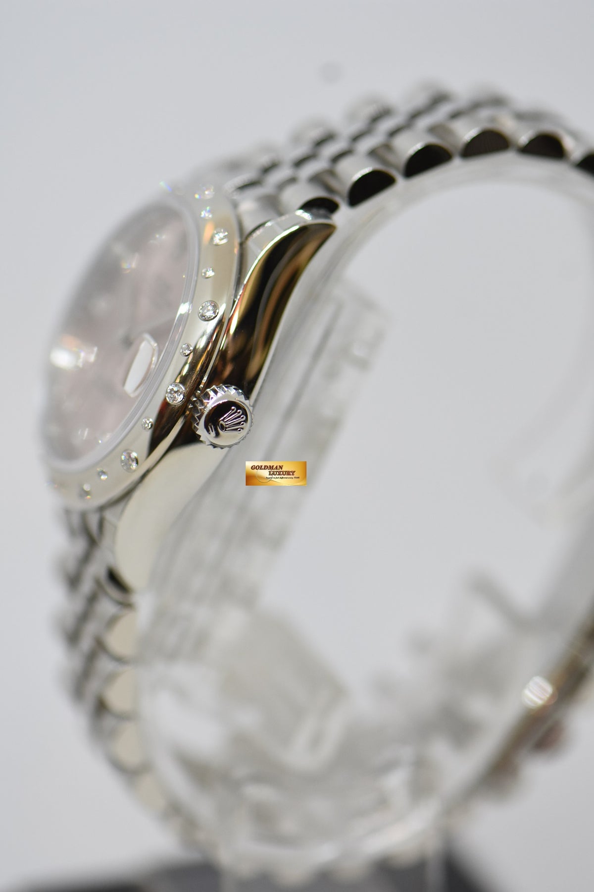 [SOLD] ROLEX OYSTER PERPETUAL DATEJUST 31mm STEEL IN JUBILEE BRACELET PINK DIAMOND DIAL & BEZEL 278344RBR (NEW-UNWORN)