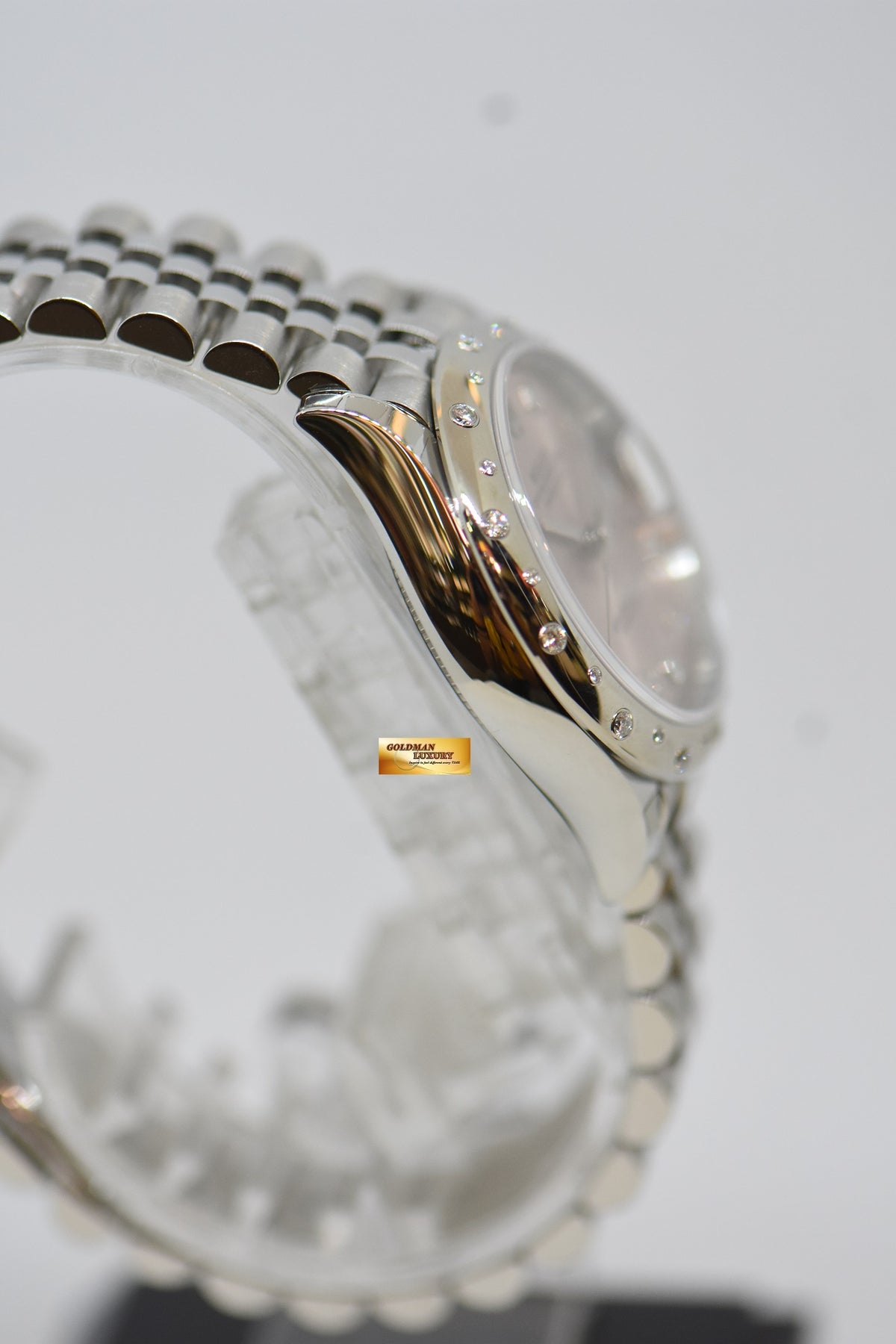 [SOLD] ROLEX OYSTER PERPETUAL DATEJUST 31mm STEEL IN JUBILEE BRACELET PINK DIAMOND DIAL & BEZEL 278344RBR (NEW-UNWORN)