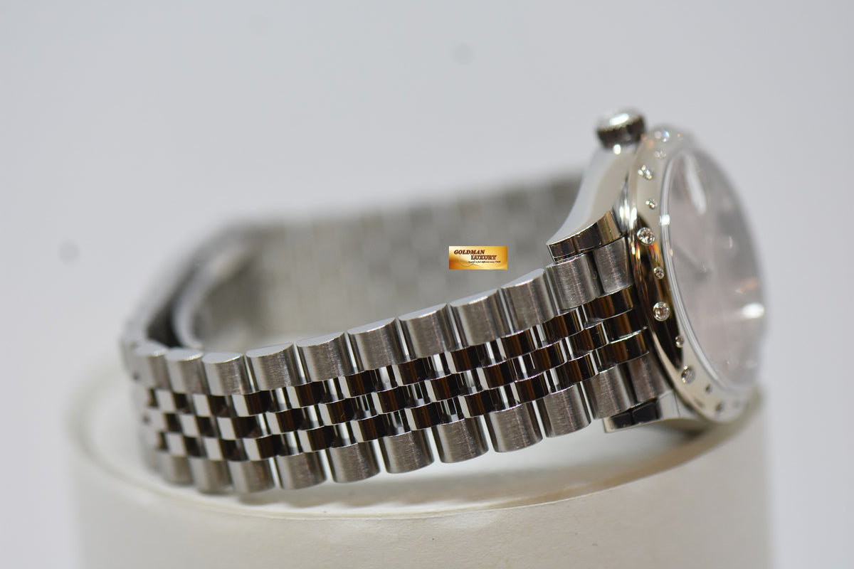 [SOLD] ROLEX OYSTER PERPETUAL DATEJUST 31mm STEEL IN JUBILEE BRACELET PINK DIAMOND DIAL & BEZEL 278344RBR (NEW-UNWORN)
