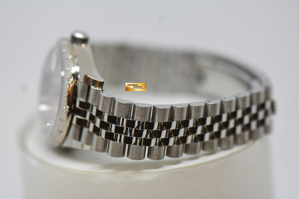 [SOLD] ROLEX OYSTER PERPETUAL DATEJUST 31mm STEEL IN JUBILEE BRACELET PINK DIAMOND DIAL & BEZEL 278344RBR (NEW-UNWORN)