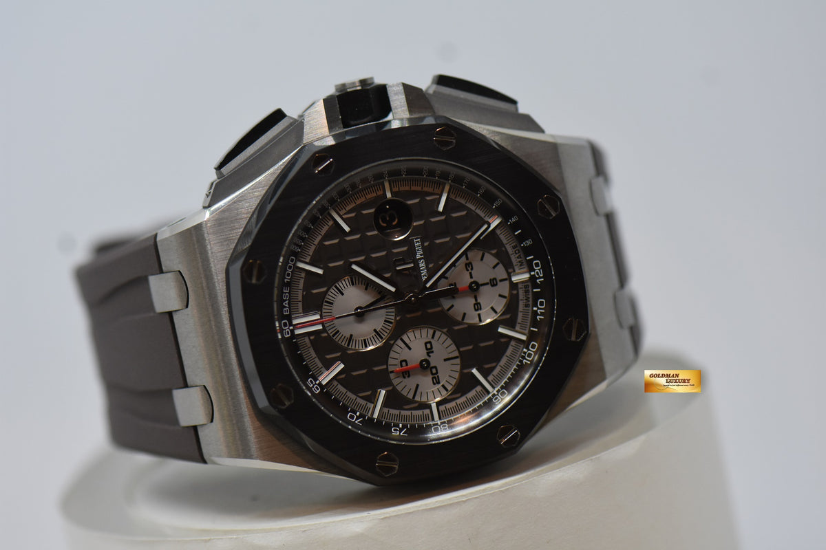 [SOLD] AUDEMARS PIGUET ROYAL OAK OFFSHORE 44mm CHRONOGRAPH TITANIUM CERAMIC BEZEL AUTOMATIC 26400IO (LNIB)