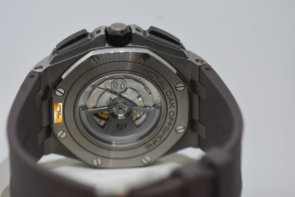 [SOLD] AUDEMARS PIGUET ROYAL OAK OFFSHORE 44mm CHRONOGRAPH TITANIUM CERAMIC BEZEL AUTOMATIC 26400IO (LNIB)