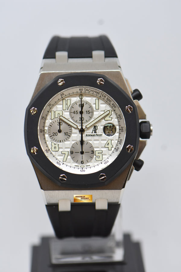 [SOLD] AUDEMARS PIGUET ROYAL OAK OFFSHORE 42mm CHRONOGRAPH RUBBER CLAD STEEL AUTOMATIC 25940SK (MINT)