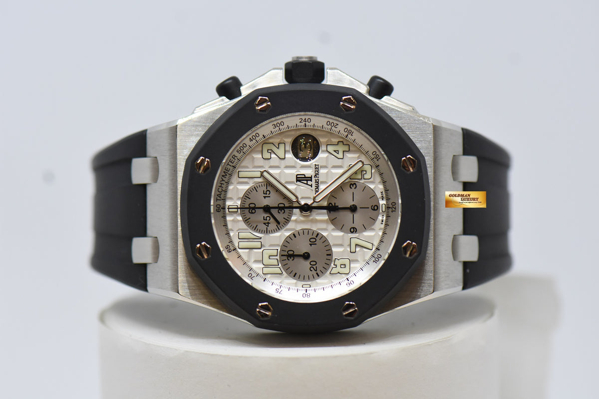 [SOLD] AUDEMARS PIGUET ROYAL OAK OFFSHORE 42mm CHRONOGRAPH RUBBER CLAD STEEL AUTOMATIC 25940SK (MINT)