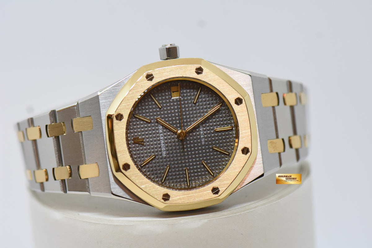 [SOLD] AUDEMARS PIGUET ROYAL OAK 36mm GOLD / STEEL IN BRACELET GREY DIAL AUTOMATIC 14790.789 (MINT)