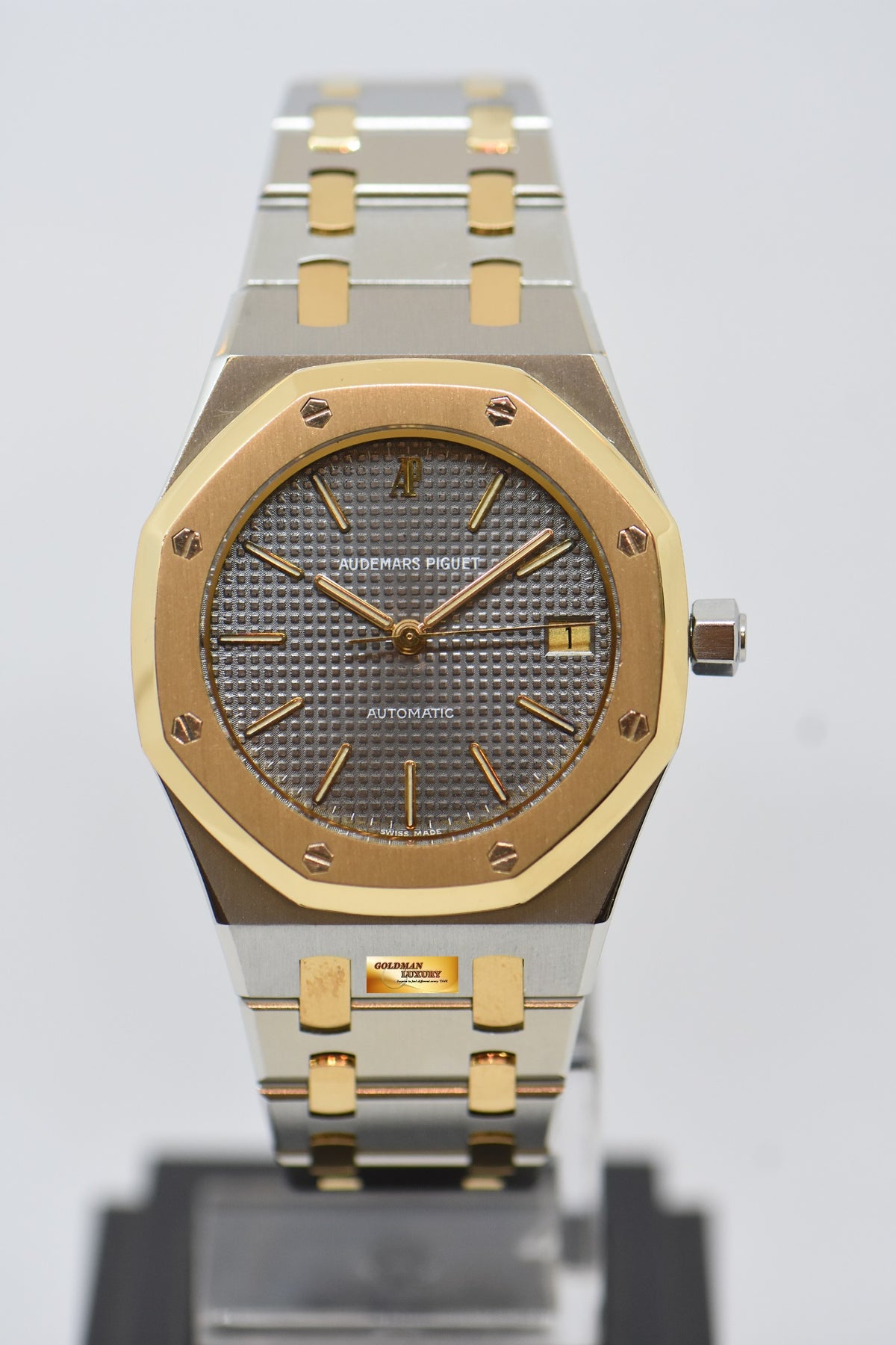 [SOLD] AUDEMARS PIGUET ROYAL OAK 36mm GOLD / STEEL IN BRACELET GREY DIAL AUTOMATIC 14790.789 (MINT)