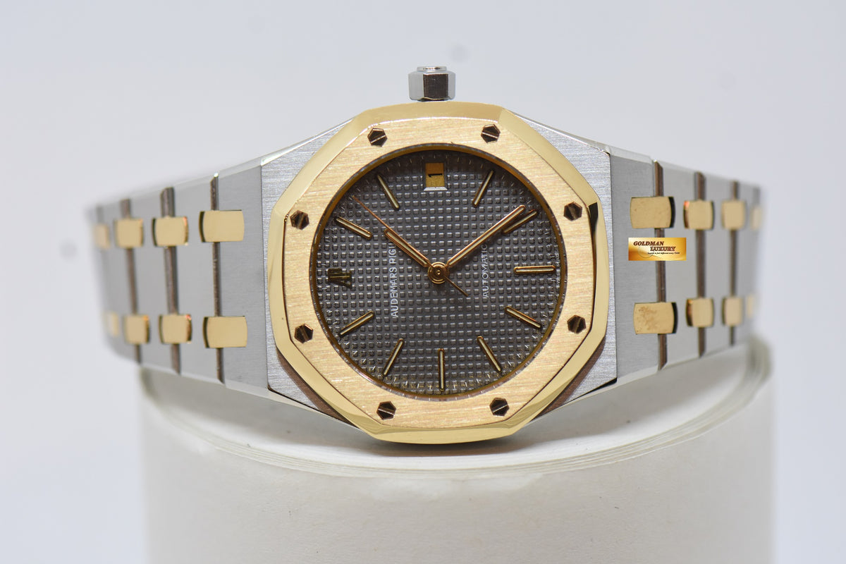 [SOLD] AUDEMARS PIGUET ROYAL OAK 36mm GOLD / STEEL IN BRACELET GREY DIAL AUTOMATIC 14790.789 (MINT)