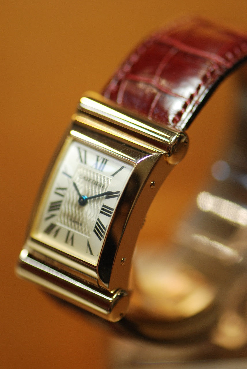 [SOLD] CARTIER CURVED 18KYG 150th YEARS ANNIVERSARY LIMITED BOUTIQUE EDITION MANUAL (MINT-COMPLETE)