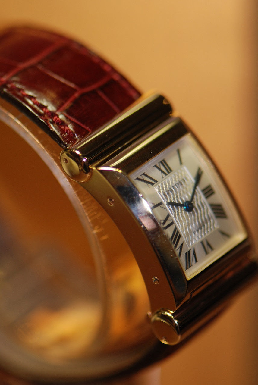 [SOLD] CARTIER CURVED 18KYG 150th YEARS ANNIVERSARY LIMITED BOUTIQUE EDITION MANUAL (MINT-COMPLETE)