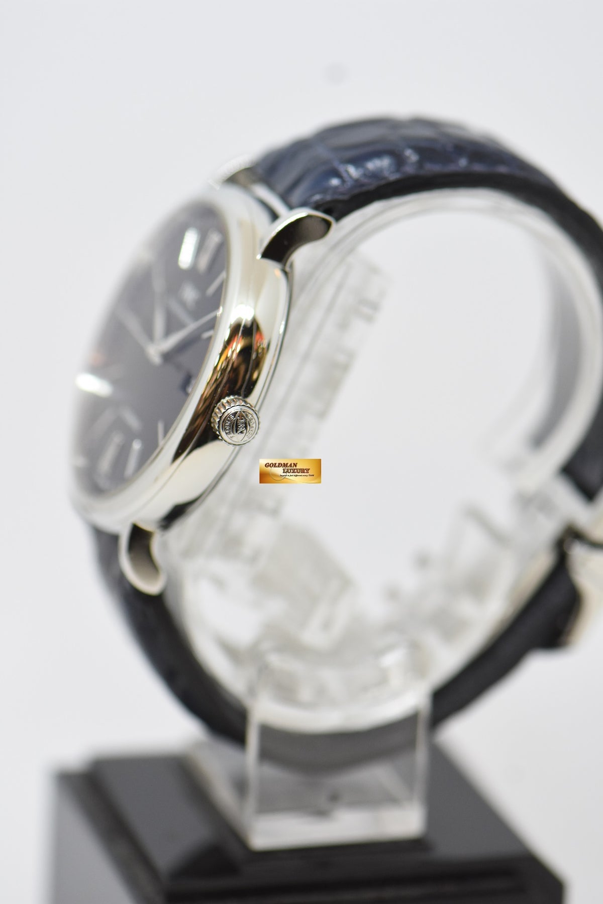 [SOLD] IWC PORTIFINO 40mm STEEL IN LEATHER STRAP AUTOMATIC BLACK IW3565-02 (MINT)