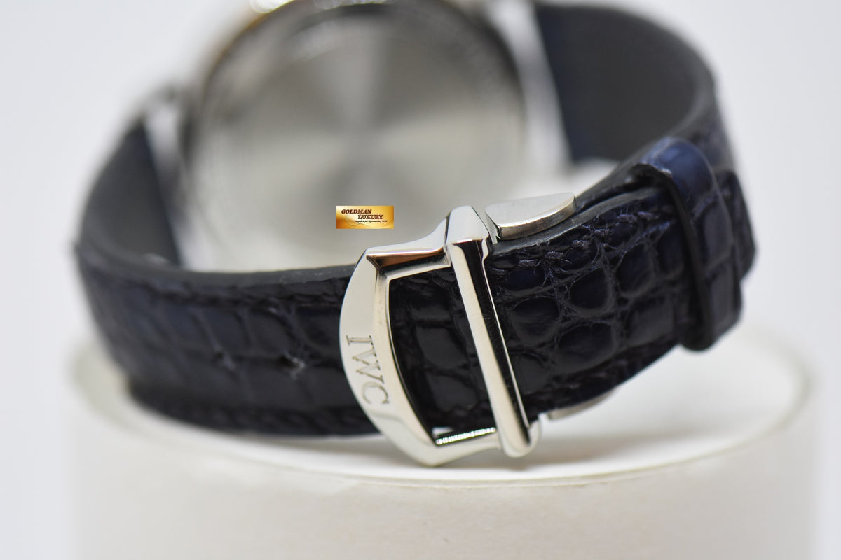 [SOLD] IWC PORTIFINO 40mm STEEL IN LEATHER STRAP AUTOMATIC BLACK IW3565-02 (MINT)