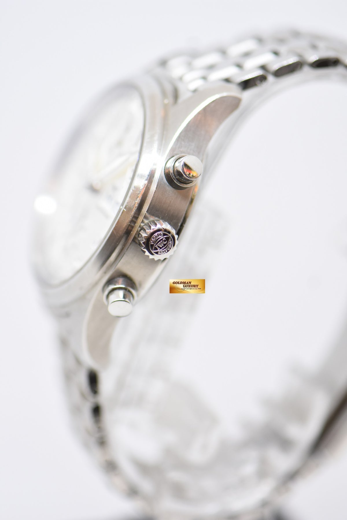 [SOLD] IWC PILOT SPITFIRE CHRONOGRAPH 43mm STEEL IN BRACELET AUTOMATIC SILVER DIAL IW3717-02 (MINT)