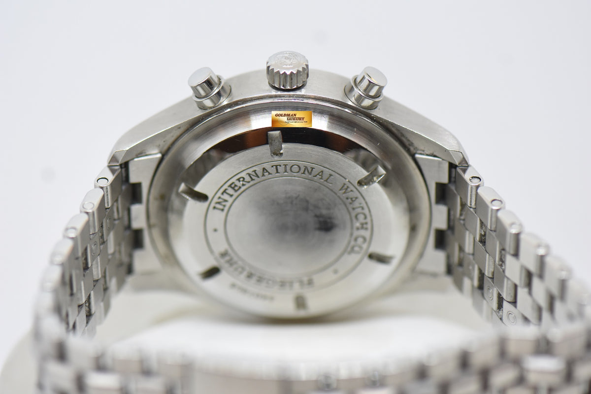 [SOLD] IWC PILOT SPITFIRE CHRONOGRAPH 43mm STEEL IN BRACELET AUTOMATIC SILVER DIAL IW3717-02 (MINT)