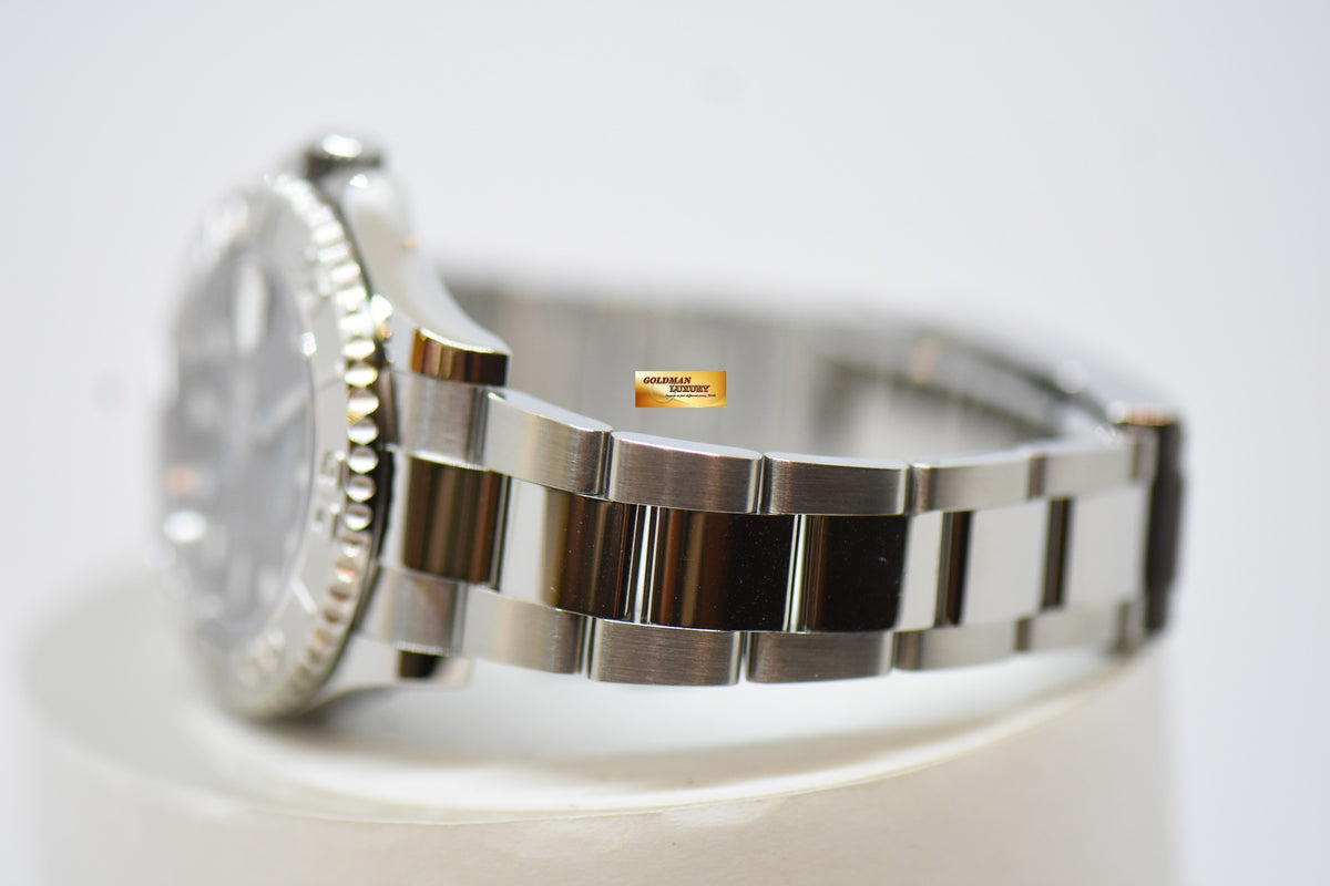 [SOLD] ROLEX OYSTER PERPETUAL YACHT-MASTER 37mm ROLESIUM STEEL IN BRACELET STALE GREY DIAL 268622 (NEW-UNWORN)
