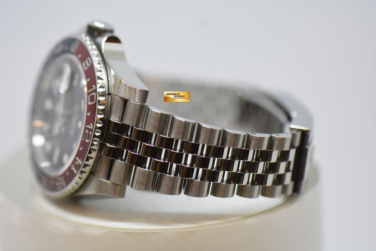 [SOLD] ROLEX OYSTER PERPETUAL GMT-MASTER II “PEPSI” RED BLUE CERAMIC BEZEL STEEL JUBILEE BRACELET 126710BLRO (UNPOLISHED)