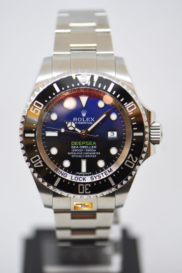 [SOLD] ROLEX OYSTER PERPETUAL DEEPSEA D-BLUE SEA-DWELLER 44mm BLACK CERAMIC BEZEL 116660 (MINT)