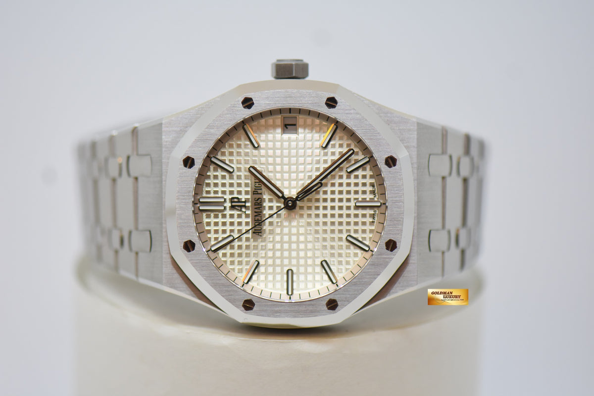 [SOLD] AUDEMARS PIGUET ROYAL OAK 41mm STEEL IN BRACELET SILVER-WHITE DIAL AUTOMATIC 15500ST (NEW-UNWORN)