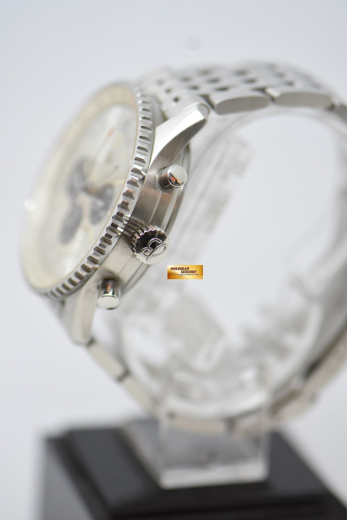 [SOLD] BREITLING NAVITIMER 50TH ANNIVERSARY CHRONOGRAPH 41mm STEEL IN BRACELET AUTOMATIC SILVER DIAL A41322 (MINT)