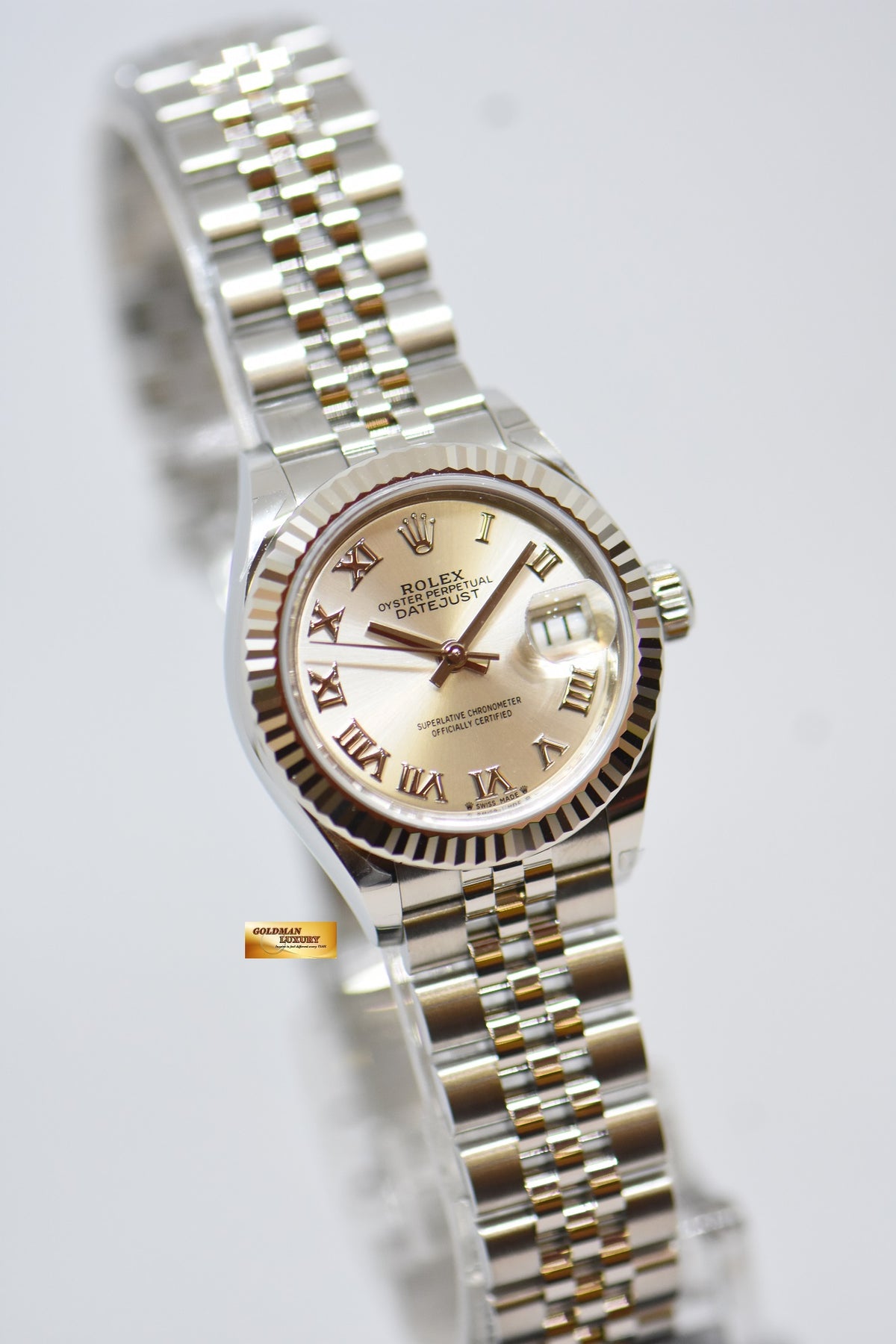 [SOLD] ROLEX OYSTER PERPETUAL DATEJUST 28mm STEEL IN JUBILEE BRACELET SILVER ROMAN DIAL 279174 (NEW-UNWORN)