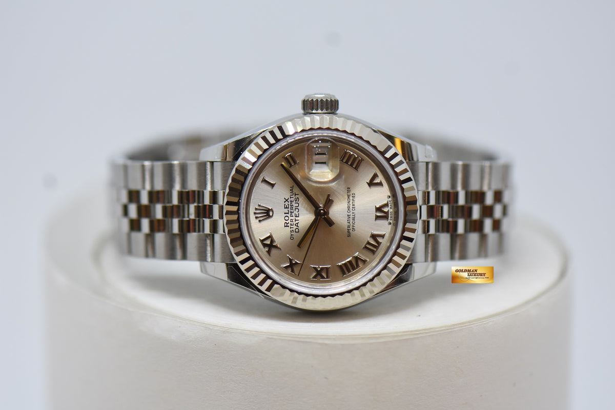 [SOLD] ROLEX OYSTER PERPETUAL DATEJUST 28mm STEEL IN JUBILEE BRACELET SILVER ROMAN DIAL 279174 (NEW-UNWORN)