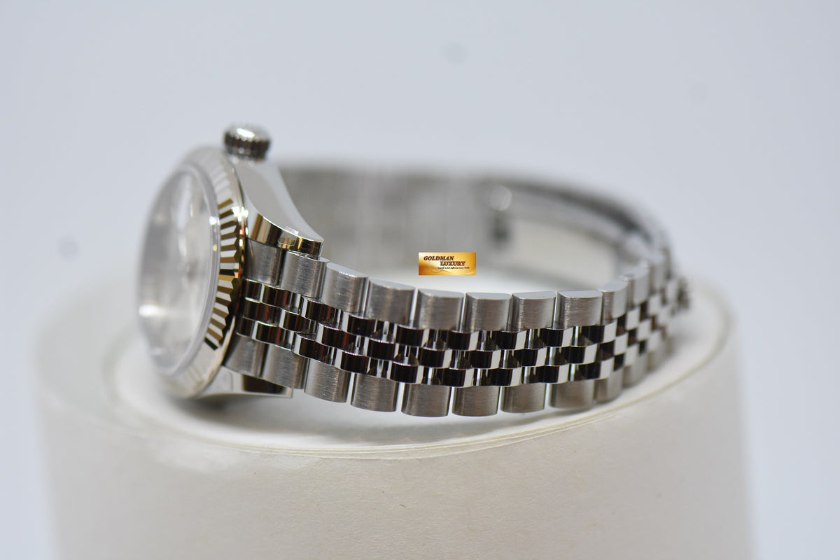 [SOLD] ROLEX OYSTER PERPETUAL DATEJUST 28mm STEEL IN JUBILEE BRACELET SILVER ROMAN DIAL 279174 (NEW-UNWORN)