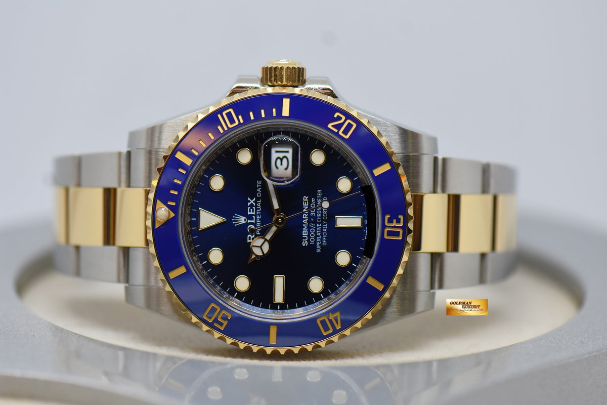 [SOLD] ROLEX OYSTER SUBMARINER 41mm GOLD / STEEL IN BRACELET BLUESY CERAMIC BLUE DIAL & BEZEL 126613LB [NEW MODEL] (LNIB)