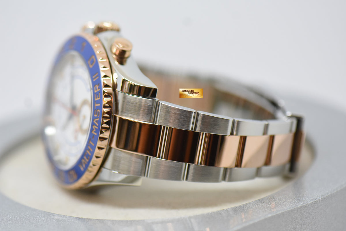 [SOLD] ROLEX OYSTER PERPETUAL YACHT-MASTER II 44mm REGATTA CHRONOGRAPH HALF-EVEROSE GOLD IN BRACELET 116681 (MINT)