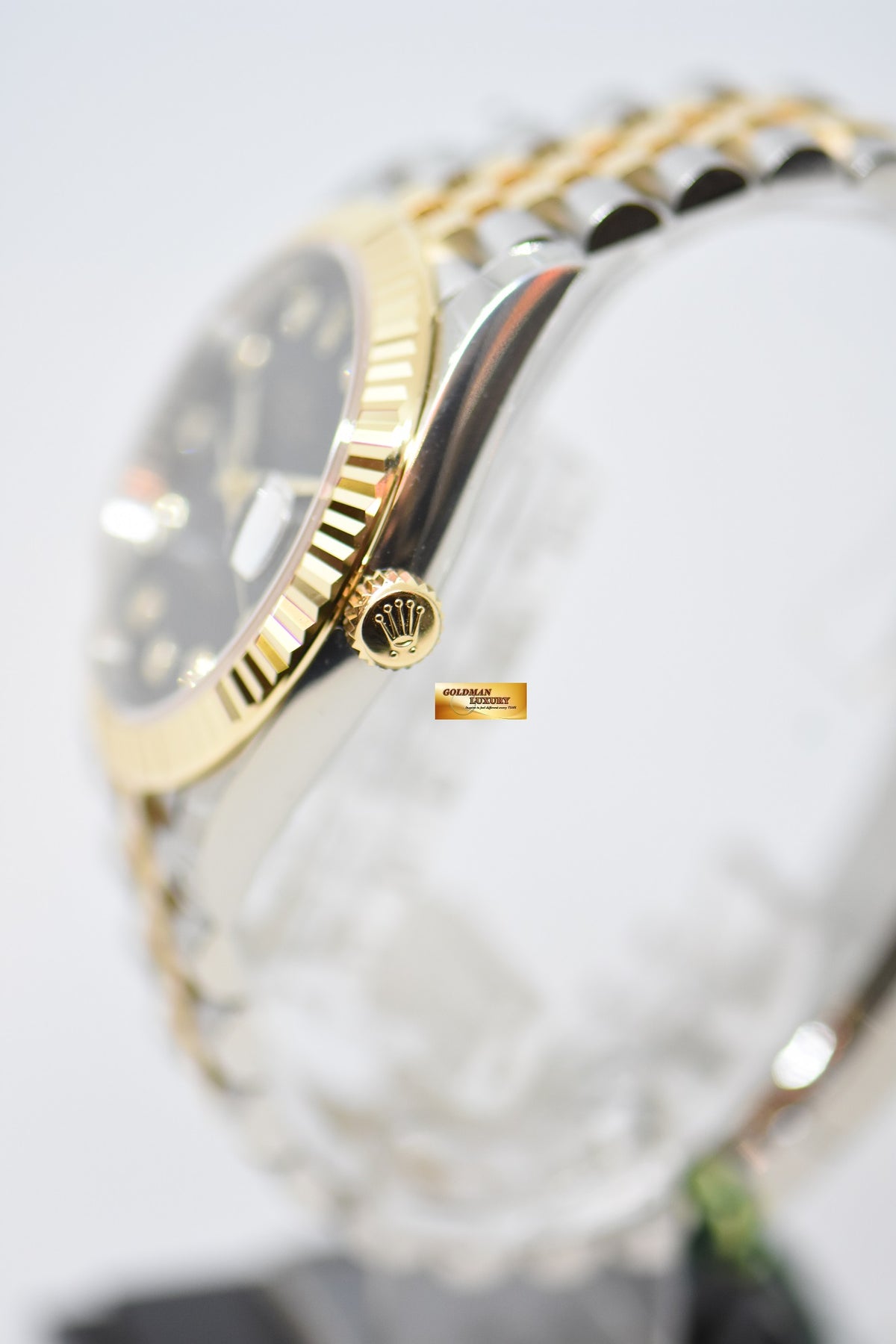 [SOLD] ROLEX OYSTER PERPETUAL DATEJUST 41mm GOLD / STEEL IN JUBILEE BRACELET BLACK DIAMOND DIAL 126333 (NEW-UNWORN)