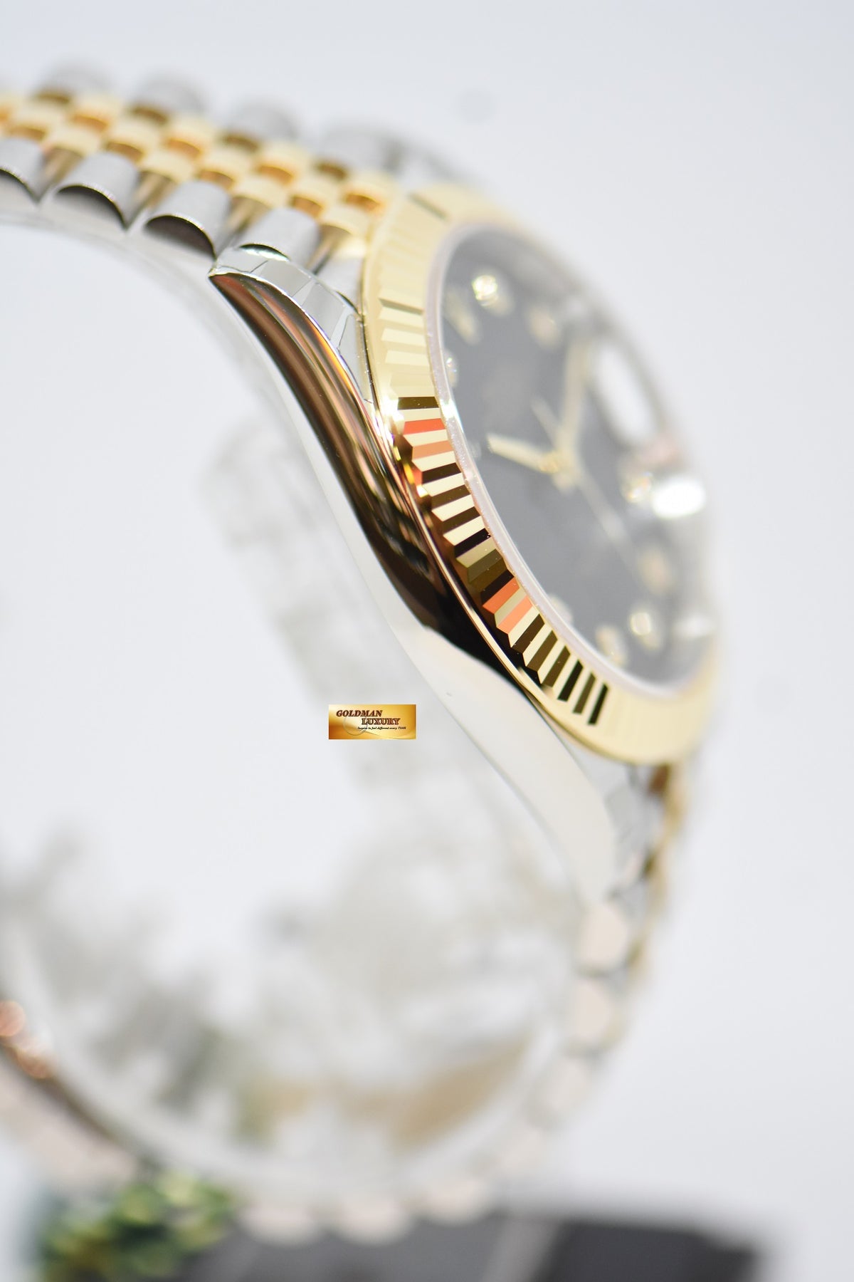 [SOLD] ROLEX OYSTER PERPETUAL DATEJUST 41mm GOLD / STEEL IN JUBILEE BRACELET BLACK DIAMOND DIAL 126333 (NEW-UNWORN)