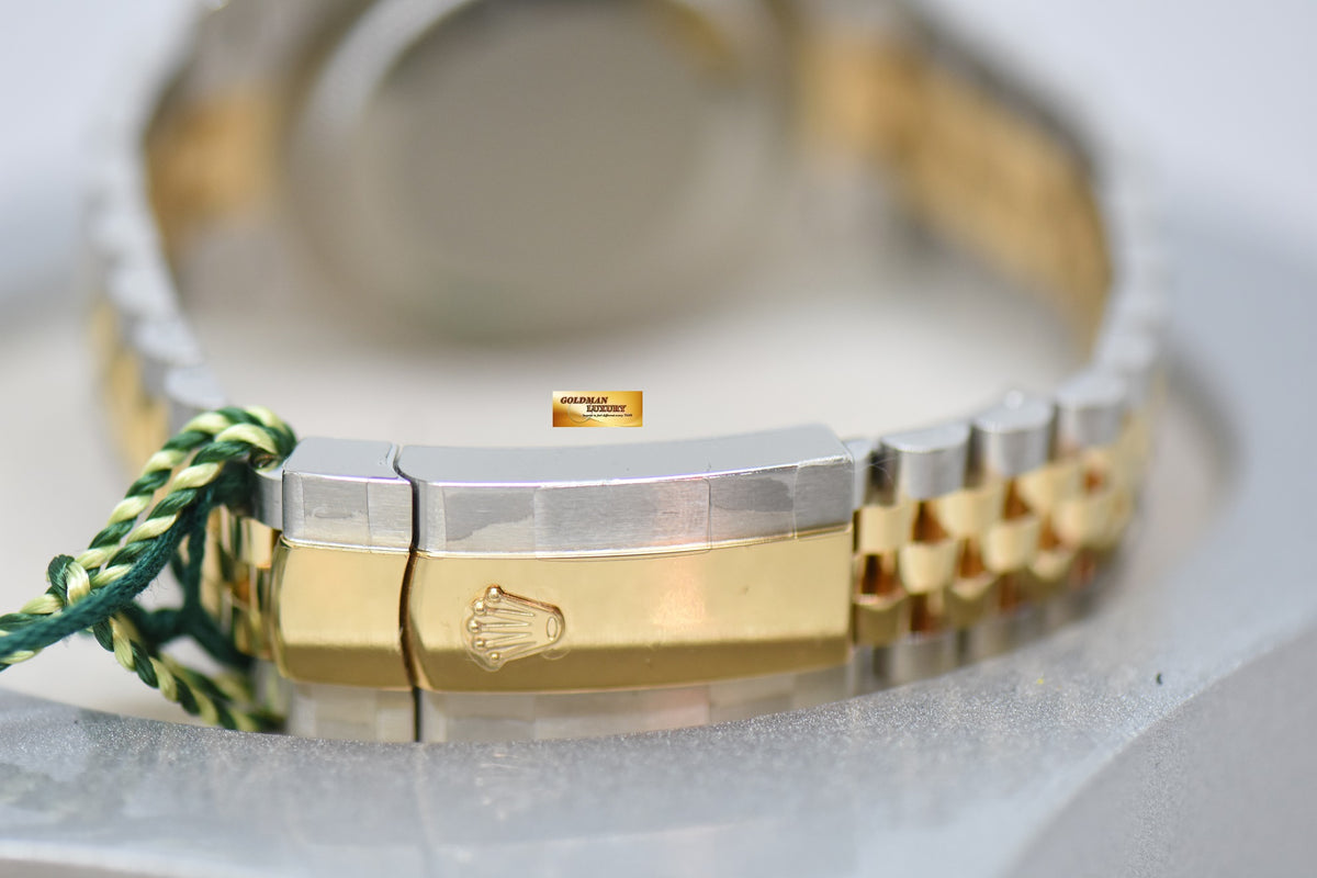 [SOLD] ROLEX OYSTER PERPETUAL DATEJUST 41mm GOLD / STEEL IN JUBILEE BRACELET BLACK DIAMOND DIAL 126333 (NEW-UNWORN)