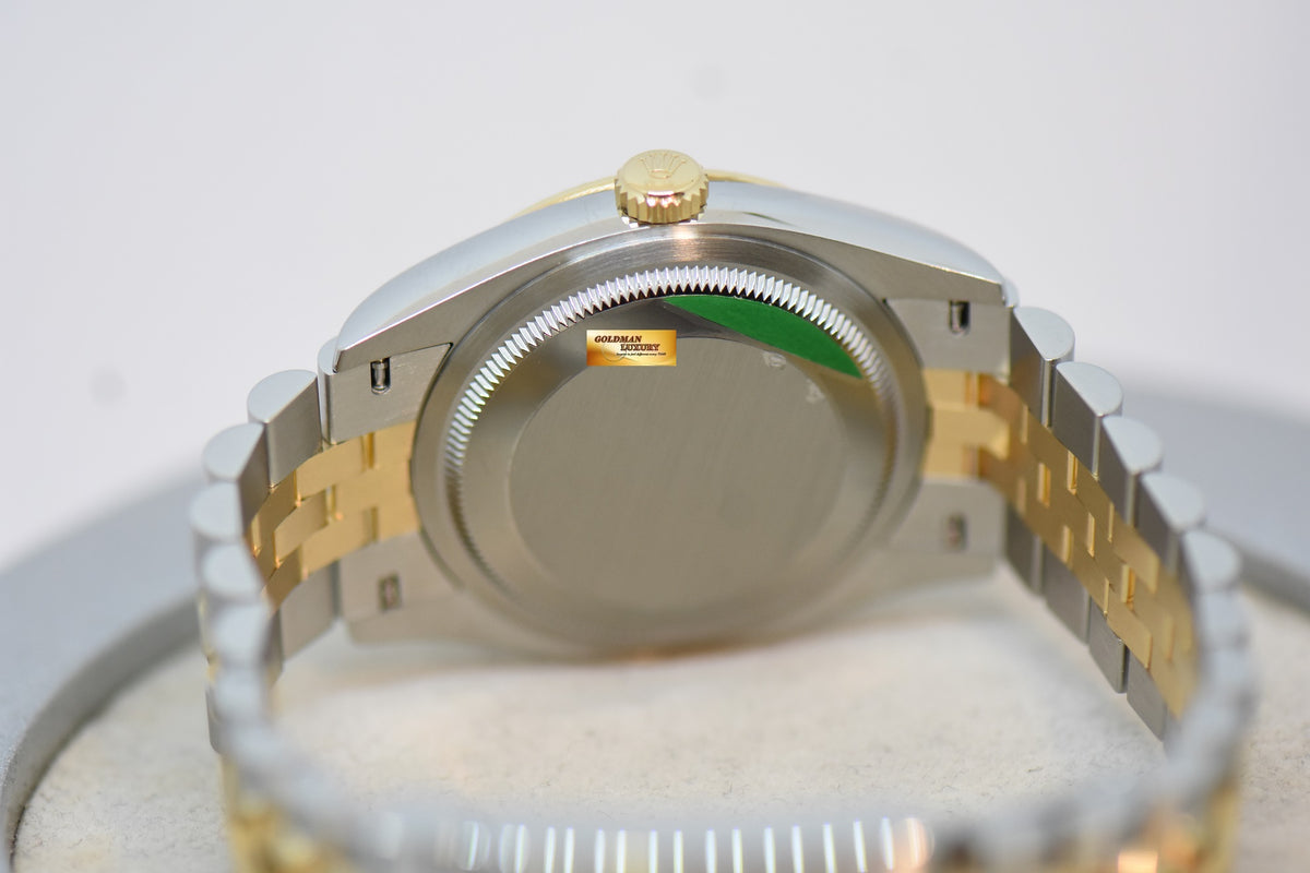 [SOLD] ROLEX OYSTER PERPETUAL DATEJUST 36mm GOLD / STEEL IN JUBILEE BRACELET BLACK DIAMOND DIAL 126233 (NEW-UNWORN)