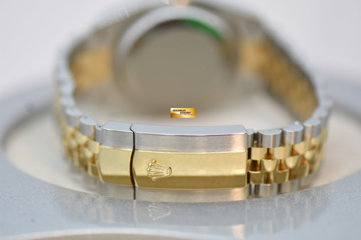 [SOLD] ROLEX OYSTER PERPETUAL DATEJUST 36mm GOLD / STEEL IN JUBILEE BRACELET BLACK DIAMOND DIAL 126233 (NEW-UNWORN)