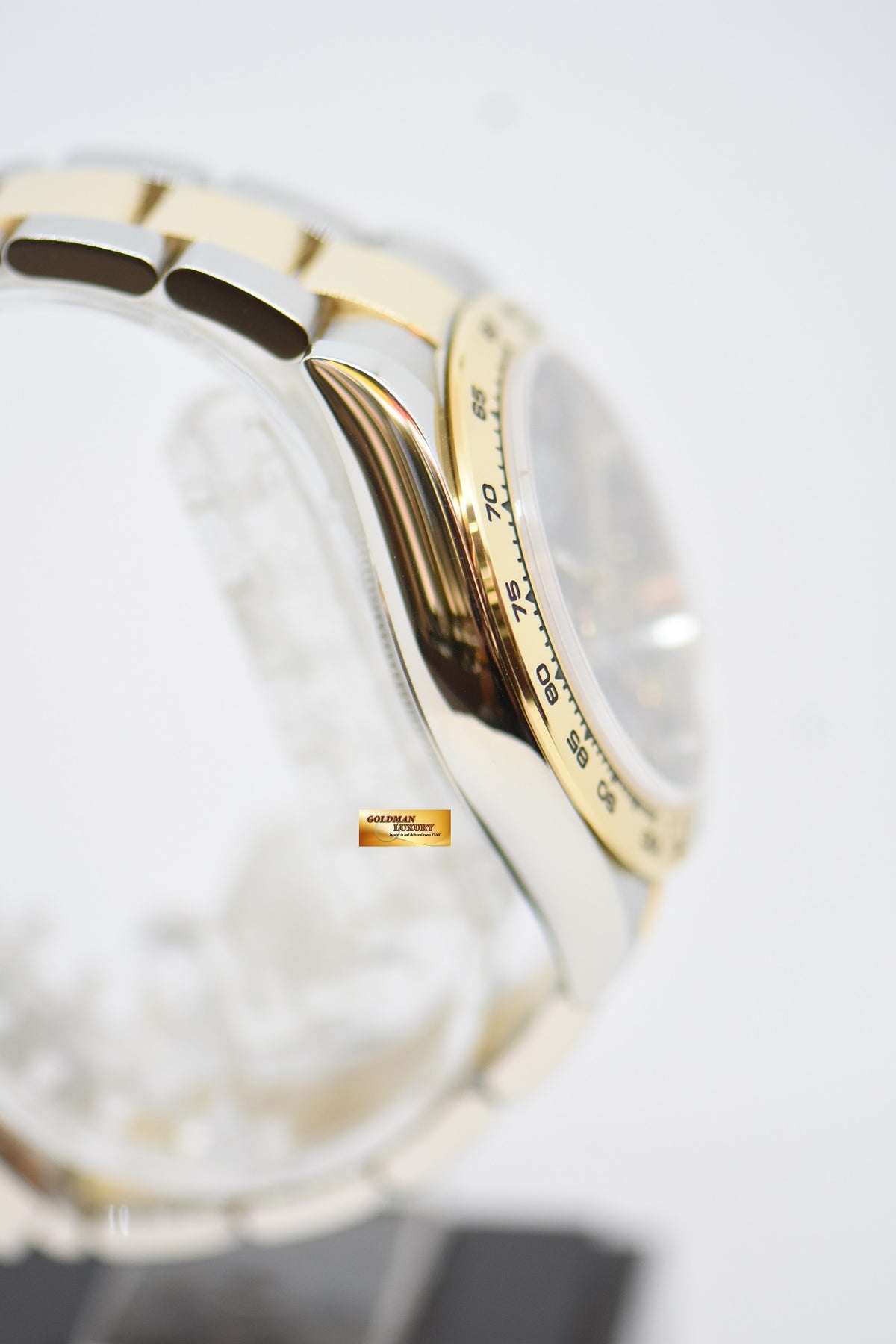 [SOLD] ROLEX OYSTER PERPETUAL DAYTONA CHRONOGRAPH 40mm GOLD / STEEL IN OYSTER BRACELET BLUE ARABIC NUMERALS DIAL 116503 (LNIB)