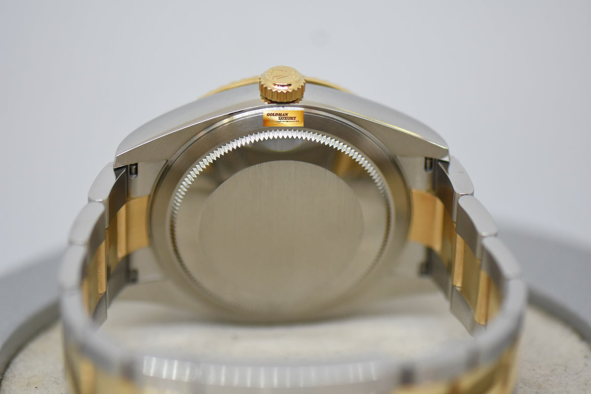 [SOLD] ROLEX OYSTER PERPETUAL SKY-DWELLER 42mm ANNUAL CALENDAR GMT GOLD / STEEL BLACK DIAL 326933 (MINT)