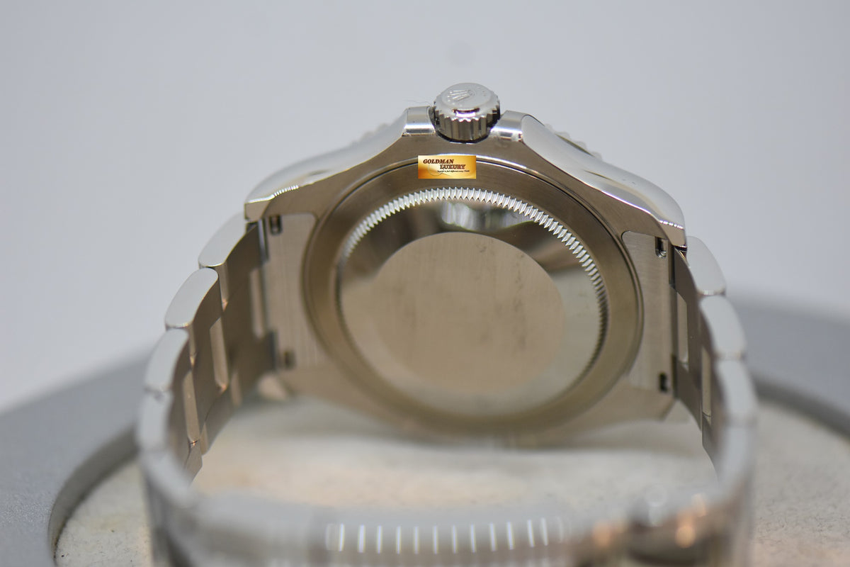 [SOLD] ROLEX OYSTER PERPETUAL YACHT-MASTER 40mm STEEL IN BRACELET BLUE DIAL & PLATINUM BEZEL 126622 (MINT)