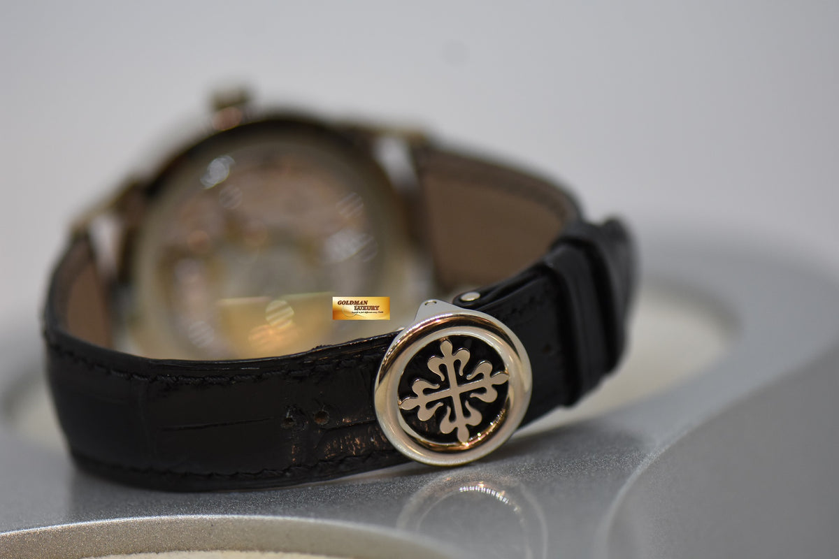 [SOLD] PATEK PHILIPPE WORLD TIME 38.5mm WHITE GOLD IN LEATHER STRAP AUTOMATIC 5230G (LNIB)